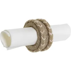 Compra SERVILLETERO YUTE MANGO NATURAL SET 4UDS 6X3X6CM ITEM PC-208448 al mejor precio