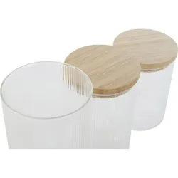 Compra BOTE SET 3 BOROSILICATO 10X10X22,3CM 1400 1400/1100ML ITEM PC-208537 al mejor precio