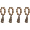 Compra SERVILLETERO MACRAME ACACIA BOLAS SET 4UDS 7,5X2X7,5CM ITEM PC-218732 al mejor precio