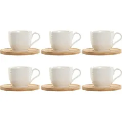 TAZAS CAFE PORCELANA SET...