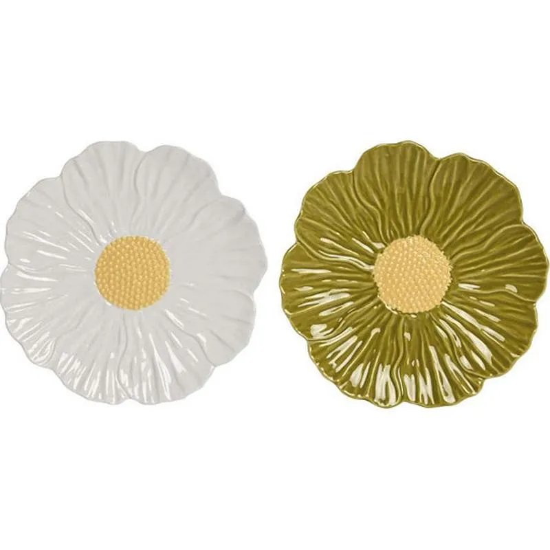 Compra PLATO PORCELANA MARGARITA SURTIDO 21X21X2CM ITEM PC-219533 al mejor precio