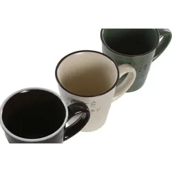 Compra TAZA GRES COFFEE RELIEVE SURTIDO 10X8X8,2 220ML ITEM PC-219695 al mejor precio