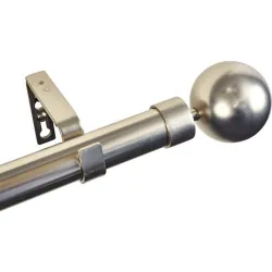 Compra BARRA CORTINA KIT PLATA 160-300CM STOR PLANET FK203 al mejor precio