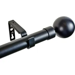 Compra BARRA CORTINA KIT NEGRO 160-300CM STOR PLANET FK205 al mejor precio