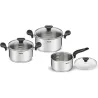 Compra BATERIA MINI PRIMARY 3 PIEZAS CON TAPA OLLA 18/20 + CAZO 16CM TEFAL E308S674 al mejor precio