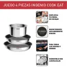 Compra SARTEN+CAZO DESMONTABLE INGENIO SET 3UDS 16-22-26CM TEFAL L881S404 al mejor precio