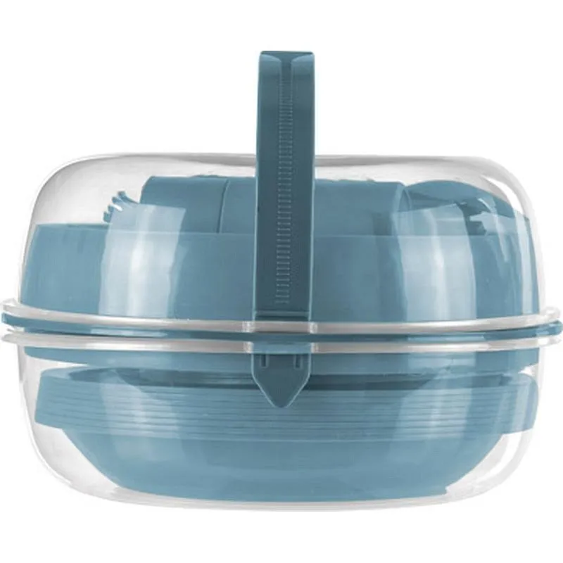 Compra VAJILLA CAMPING SET 33 PIEZAS AZUL CURVER 0262887 al mejor precio