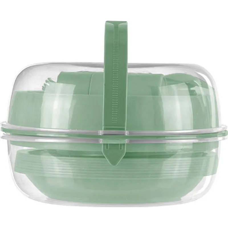 Compra VAJILLA CAMPING SET 33 PIEZAS VERDE CURVER 0262888 al mejor precio