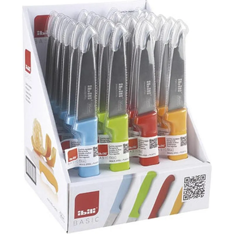 Compra CUCHILLO MONDADOR BASIC COLORFUL EXPOSITOR IBILI 680700C al mejor precio