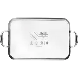 Compra GRILL RECTANGULAR TRIPLY NATURAL 38X25CM IBILI 653638 al mejor precio