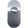 Compra ESCUDO SEGURIDAD OVAL E-818 72X33X11MM INOX SATINADO 80190 al mejor precio