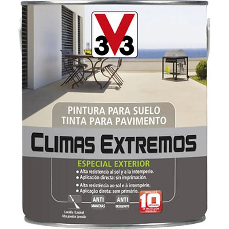 Compra PINTURA RENOVACION SUELOS EXTERIOR CLIMAS EXTREMOS 2,5 L BLANCO V33 107204 al mejor precio