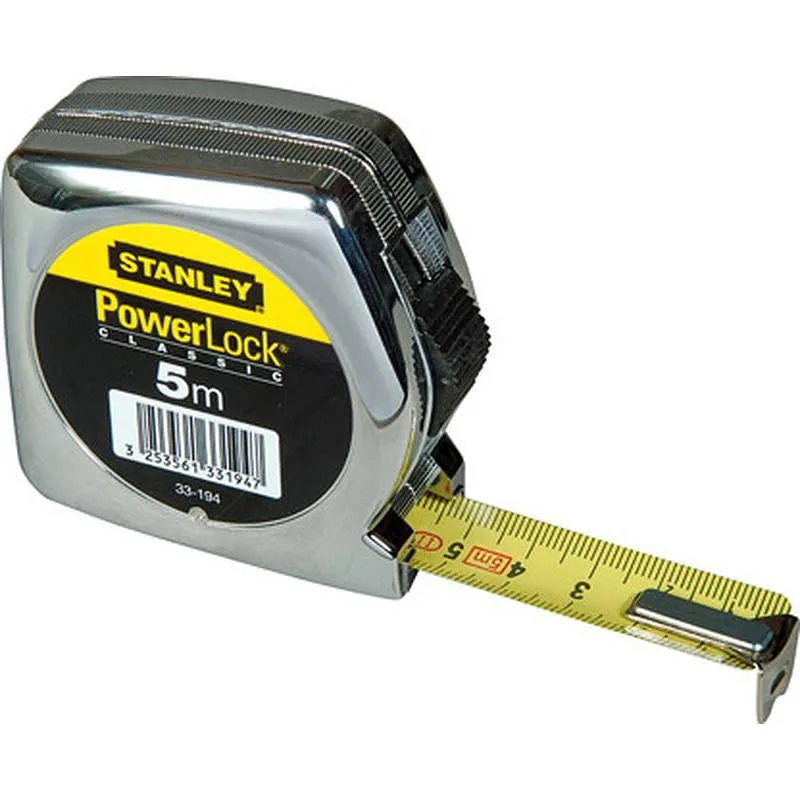 Compra FLEXOMETRO ABS POWERLOCK 5MTX19MM STANLEY 0-33-194 al mejor precio