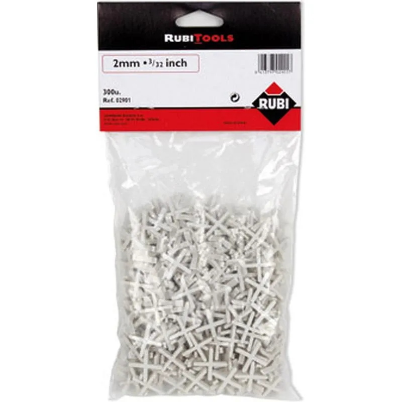 Compra CRUCETAS 2 MM PARA JUNTAS PAVIMENTO 300 UDS RUBI 2125/2901 al mejor precio