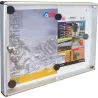 Compra PANEL DE ANUNCIOS HORIZONTAL 2 FOLIOS A4 ALUMINIO NATURA BTV 132 al mejor precio