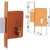 Compra CERRADURA EMBUTIR MADERA LLAVE SOLA 4200-HL/98X35 EZCURRA 1105235 al mejor precio