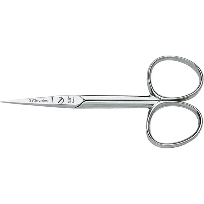 Compra TIJERA CURVA MANICURA NIQUELADA 4" 3 CLAVELES 02003 al mejor precio