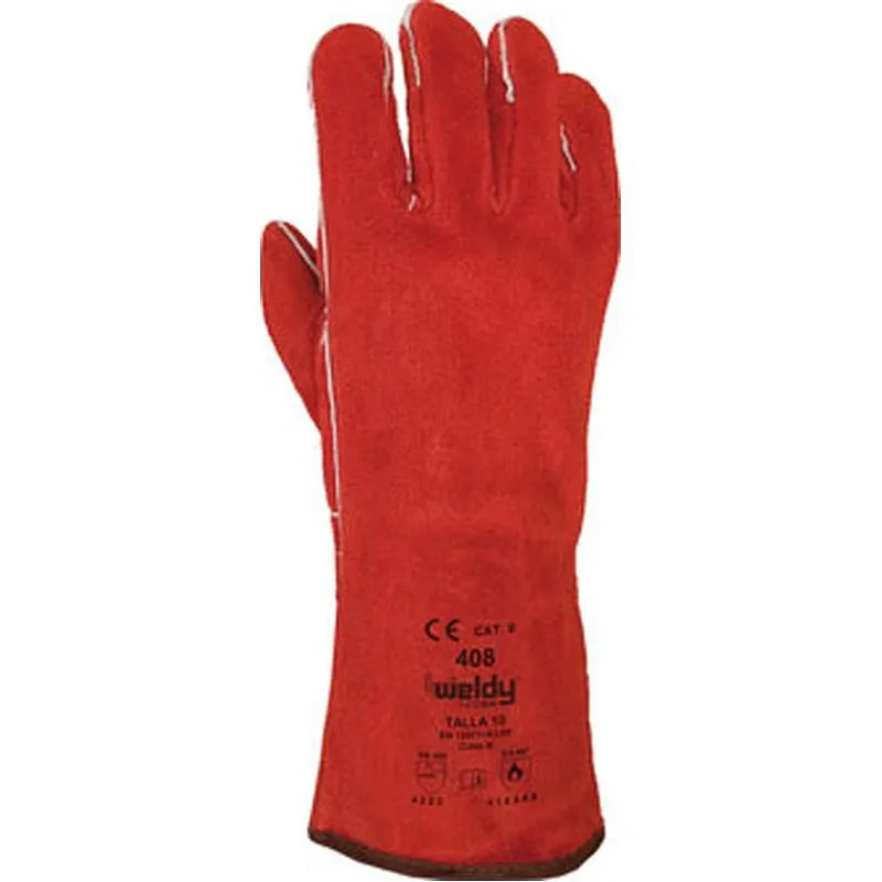 Compra GUANTE PIEL SERRAJE SOLDADOR WELDY TALLA UNICA JUBA H408 al mejor precio