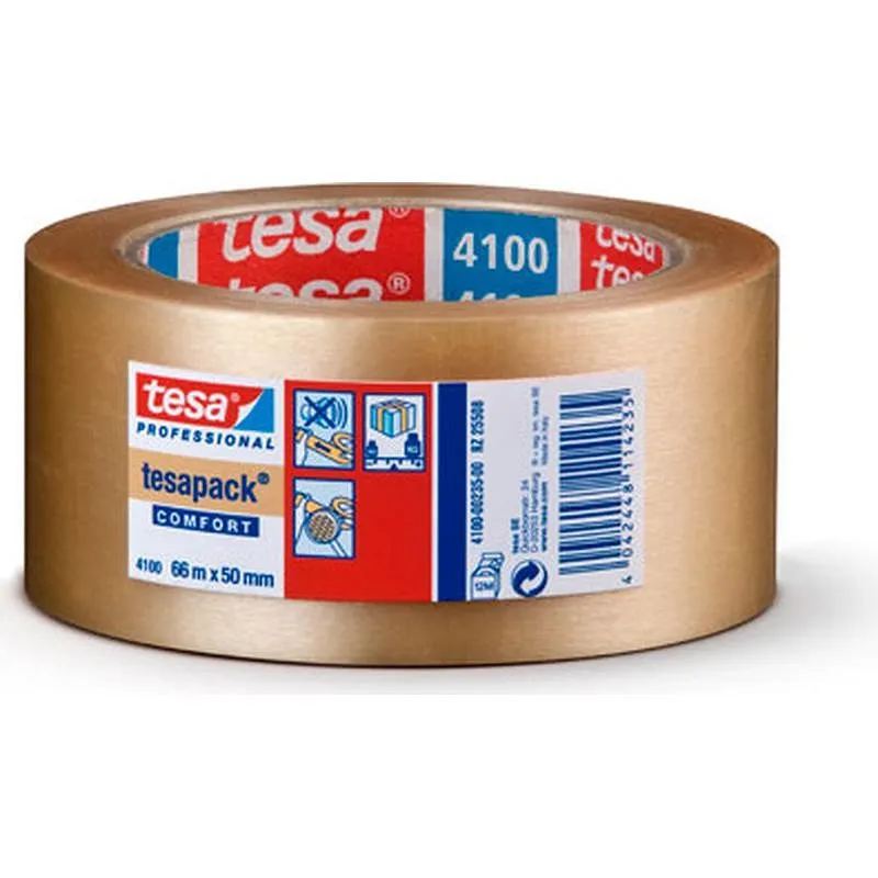 Compra CINTA EMBALAR PVC RUGOSO 66 M X 50 MM TRANSPARENTE TESA TAPE 04100-00235-00 al mejor precio