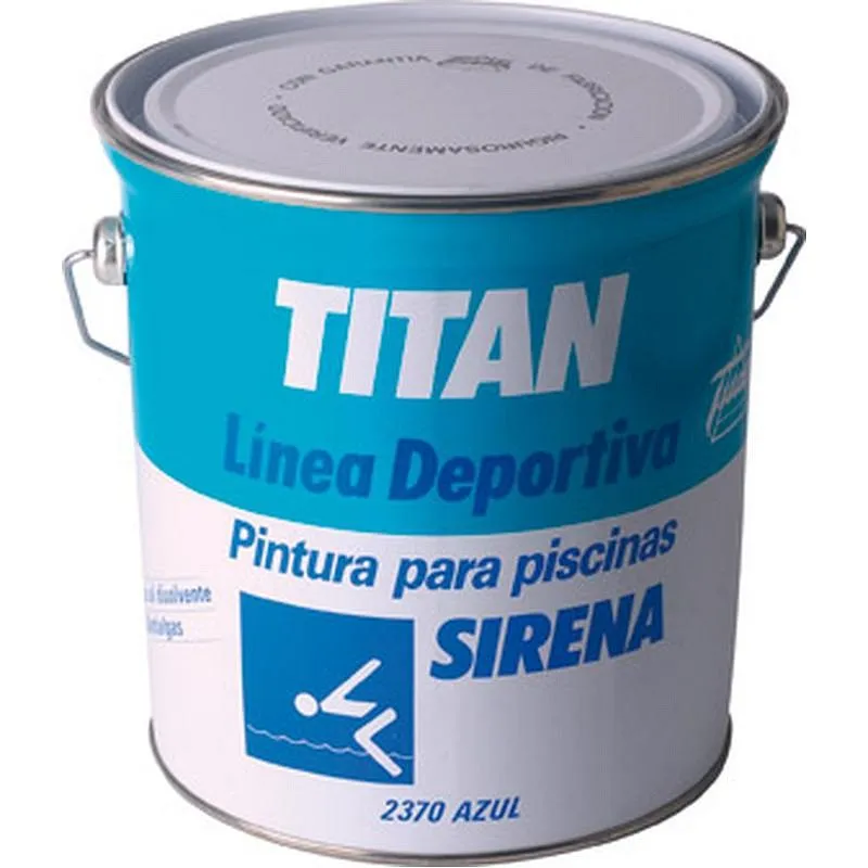 Compra PINTURA PISCINA SIRENA 2370 4 L AZUL TITAN 180237004/5808014 al mejor precio
