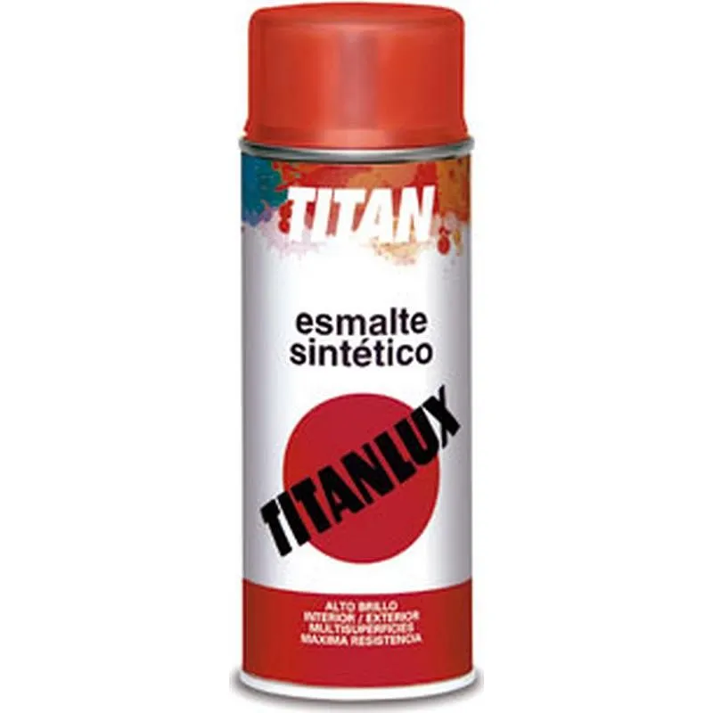 Compra ESMALTE SINTETICO SPRAY 400 ML NEGRO MATE TITANLUX S01057640/5809820 al mejor precio