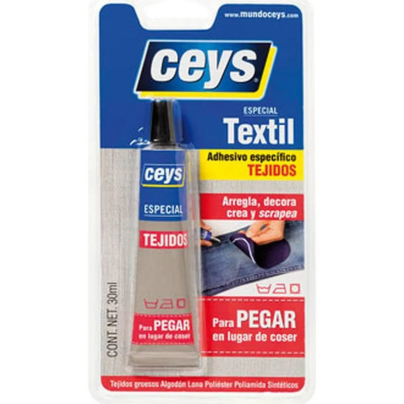 Compra ADHESIVO REPARADOR TEXTIL 30 ML CEYS 501024 al mejor precio