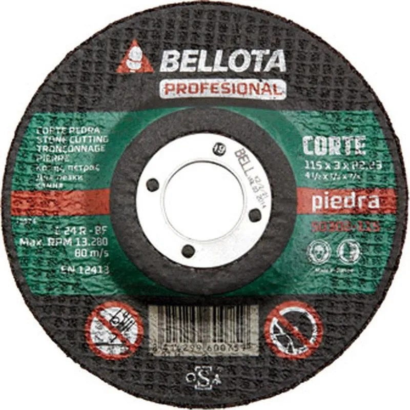 Compra DISCO CORTE PIEDRA diametro 115 MM BELLOTA 50302-115 al mejor precio