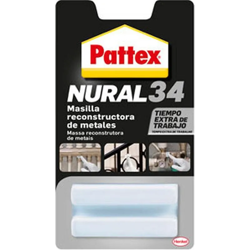 Compra MASILLA REPARACION NURAL 34 METALES 50 GR GRIS PATTEX 2905848 al mejor precio