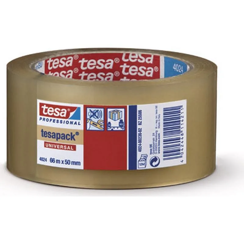 Compra CINTA EMBALAR POLIOLEFINA SIN DISOLVENTES 66 M X 50 MM TRANSPARENTE TESA TAPE 04024-00236-04 al mejor precio