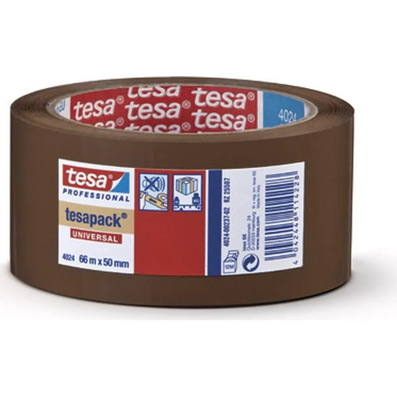 Compra CINTA EMBALAR POLIOLEFINA SIN DISOLVENTES 66 M X 50 MM MARRON TESA TAPE 04024-00237-04 al mejor precio