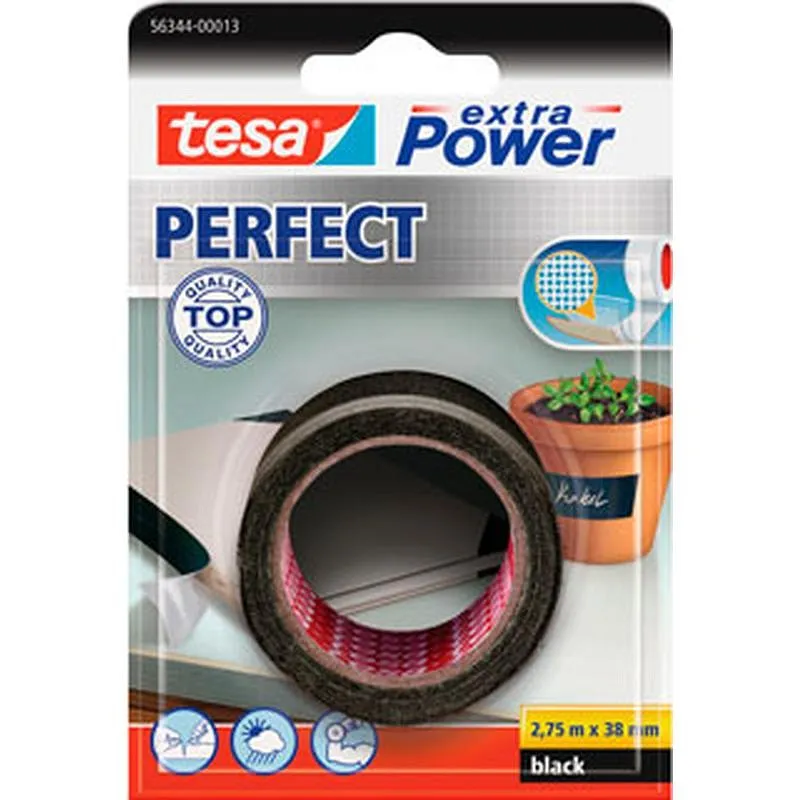 Compra CINTA AMERICANA EXTRA POWER PERFECT 2,75 M X 38 MM NEGRO TESA TAPE 56344-00013-03 al mejor precio