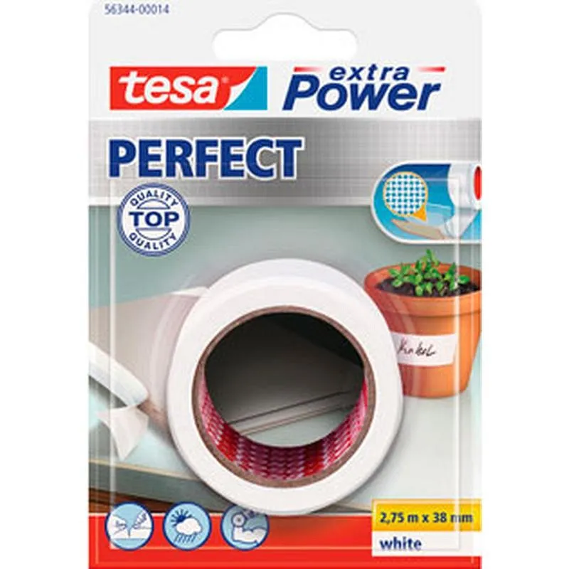 Compra CINTA AMERICANA EXTRA POWER PERFECT 2,75 M X 38 MM BLANCO TESA TAPE 56344-00014-03 al mejor precio