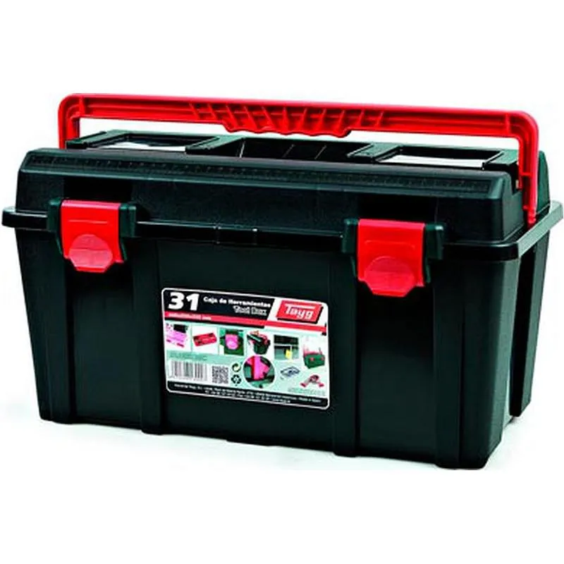 Compra CAJA HERRAMIENTAS POLIPROPILENO N 31 GRIS 445 X 235 X 230 MM 1 BANDEJA 1 ESTUCHE TAYG 131004 al mejor precio