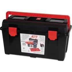 Compra CAJA HERRAMIENTAS POLIPROPILENO N 33 GRIS 480 X 258 X 255 MM 1 BANDEJA 1 ESTUCHE TAYG 133008 al mejor precio