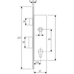 Compra CERRADURA METALICA 2201-15 ENTRADA 13,5MM PALANCA DESLIZANTE H.CINCADO SIN ESCUDO, NI CERRADERO TESA 220115HZ al mejor precio