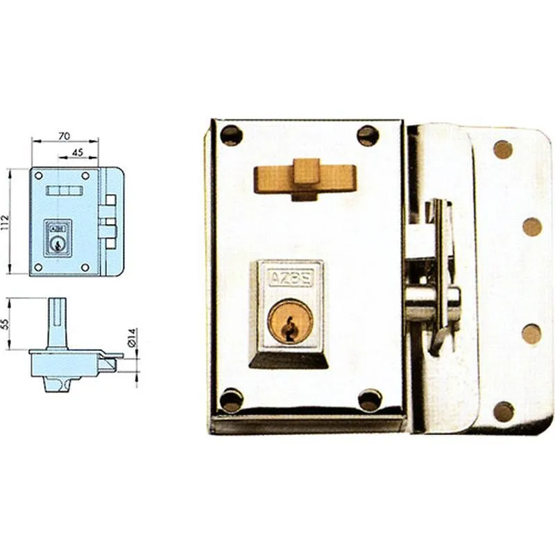 Compra CERRADURA CON PALANCA Y RESBALON 10-70D-H.NIQUEL, DERECHA YALE 10DHN al mejor precio