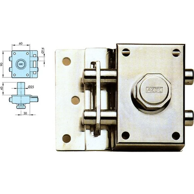 Compra CERROJO 16/0 CON BOTON INTERIOR, CILINDRO diametro 25X45MM NIQUEL YALE 160HN al mejor precio