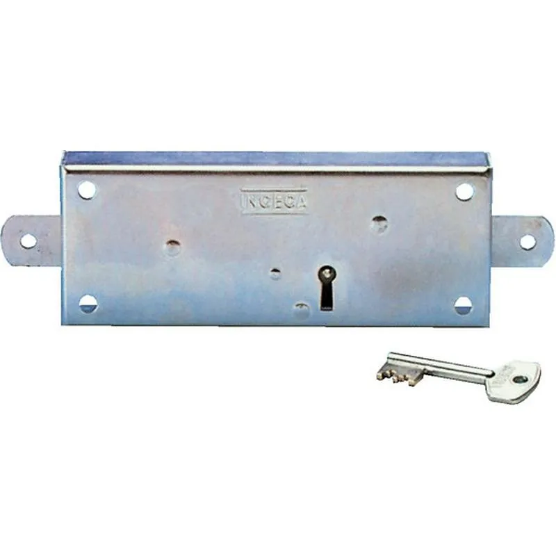 Compra CERRADURA METALICA 20100 PESTILLOS LATERALES LLAVES BORJAS BICROMATADO INCECA 20100 al mejor precio