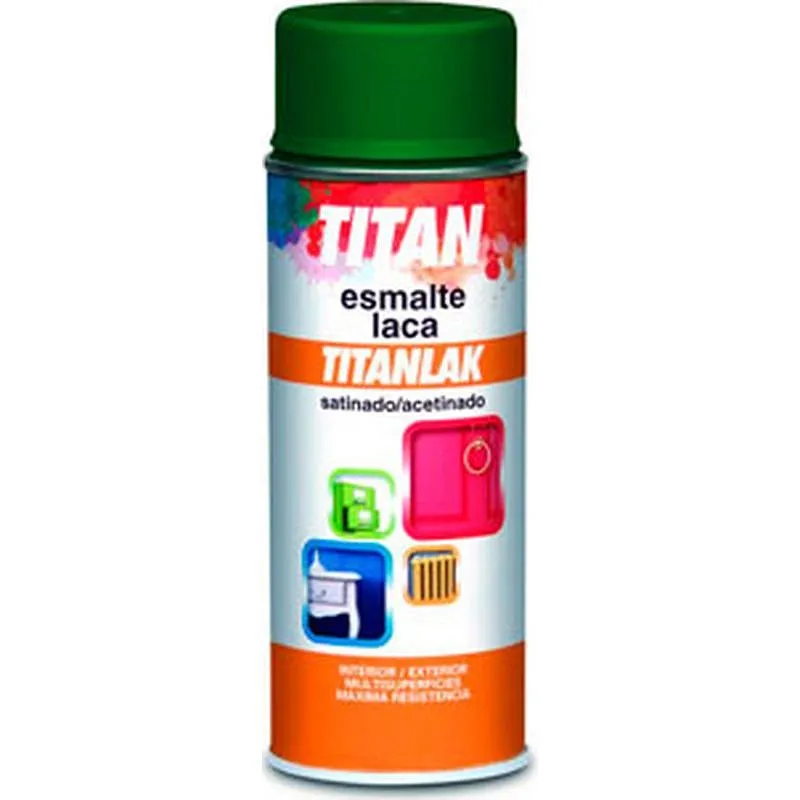Compra ESMALTE SPRAY TITANLAK SATINADO 400 ML NEGRO TITAN S02140140/5809827 al mejor precio