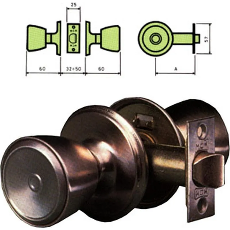 Compra CERRADURA POMO 510 LATON 60 MCM 510-3-3-60 al mejor precio