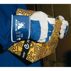 Compra GUANTE PIEL FLOR VACUNO Y LONA TUFF TALLA 9 JUBA 405B/9 al mejor precio