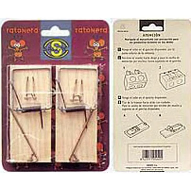 Compra RATONERA TABLA MADERA PEQUEÑA N.1 BLISTER 2U SAUVIC 15125 al mejor precio