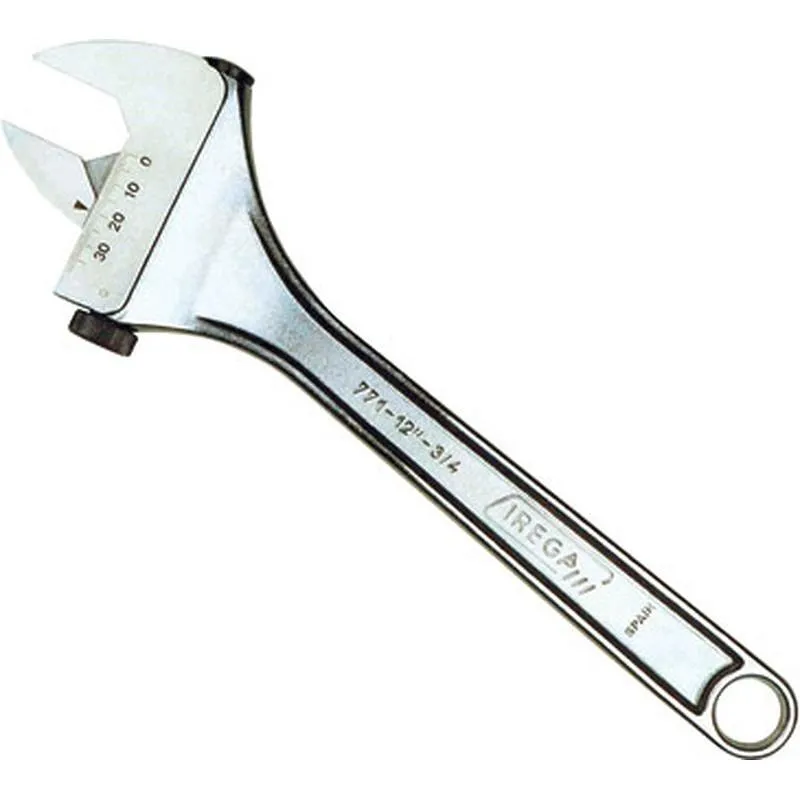 Compra LLAVE AJUSTABLE MOLETA LATERAL 771 MILIMETRADA 08" 205MM IREGA 8I000 08 al mejor precio