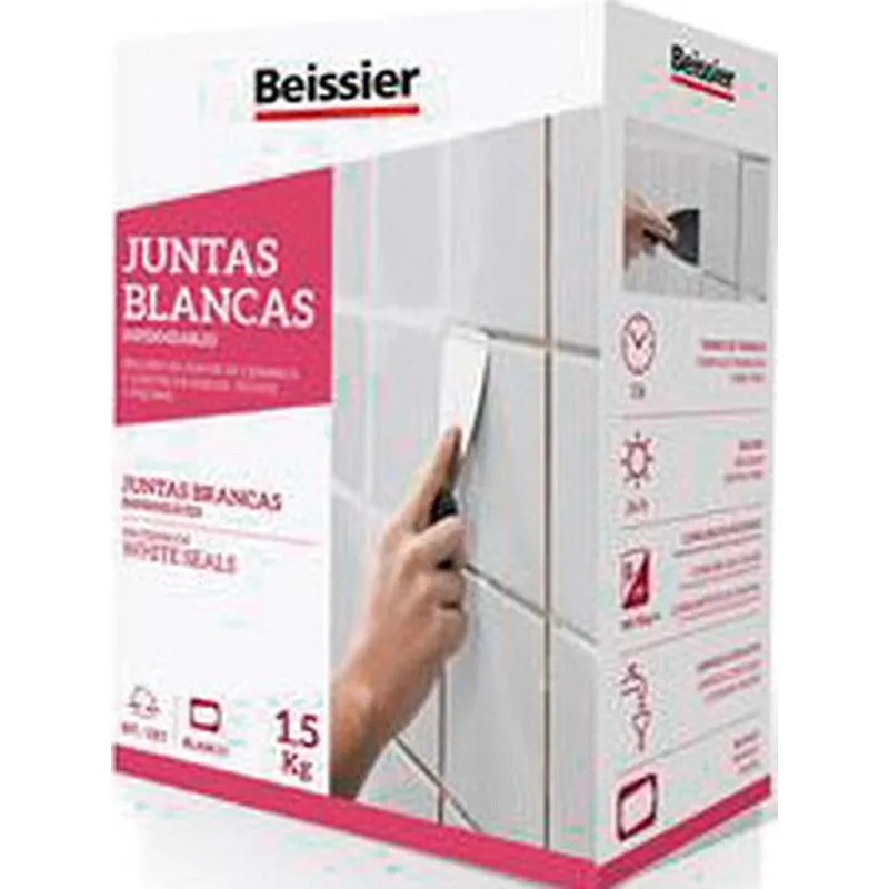 Compra CEMENTO JUNTAS BLANCAS IMPERMEABLES 1,5 KG BEISSIER 70162-002 al mejor precio
