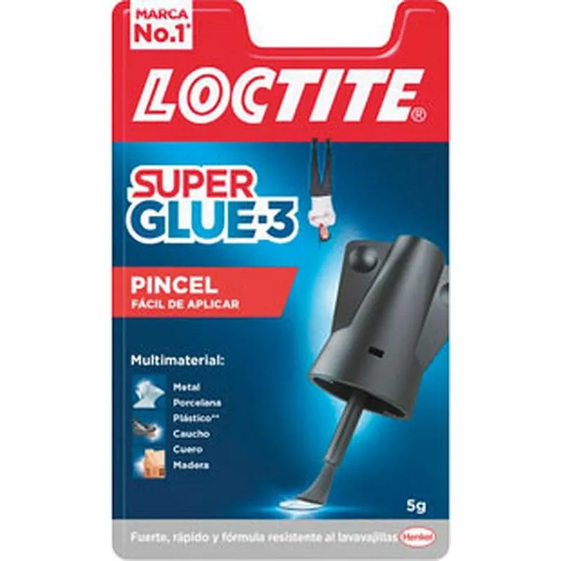 Compra ADHESIVO INSTANTANEO SUPER GLUE-3 PINCEL 5 GR LOCTITE 2640969 al mejor precio
