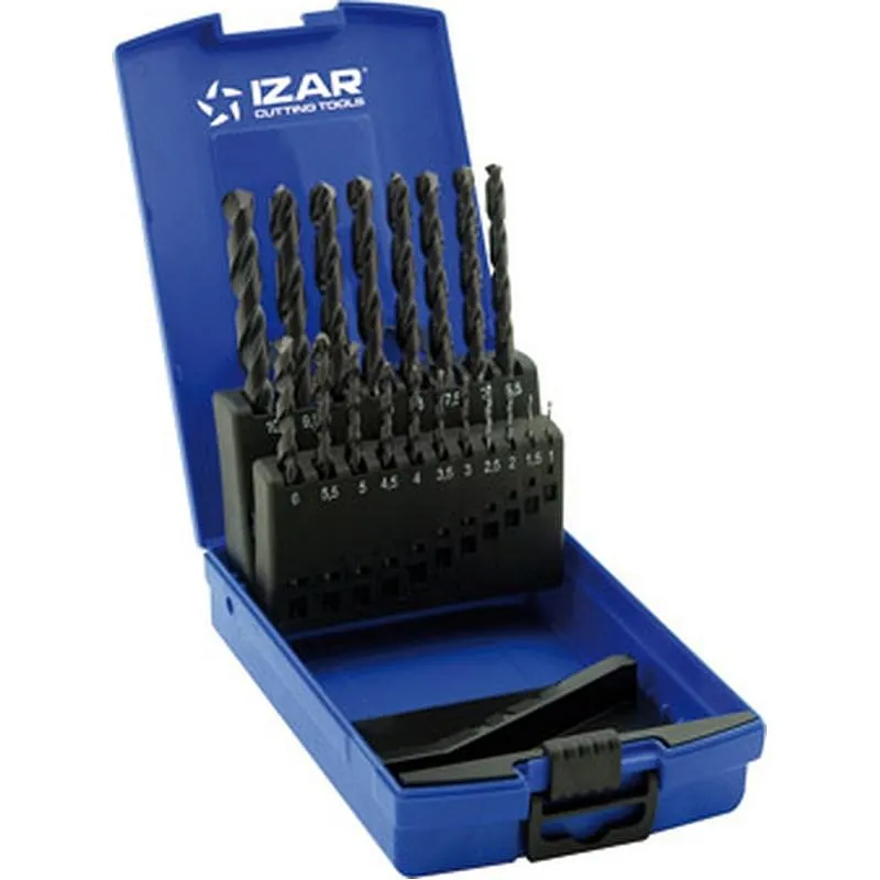 Compra BROCA METAL STANDARD CILINDRICA HSS DIN338N JUEGO 1466-1 A 10 MM 19 UDS IZAR 25271 al mejor precio