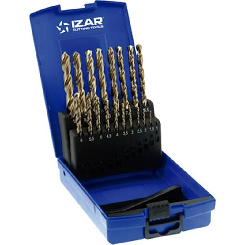 Compra BROCA HSS COBALTO DIN 338W JGO 19 UDS 1466/1-10 MM IZAR 25274 al mejor precio