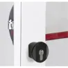 Compra POMO PUERTA ANTIPANICO 7078 EJES 43MM EXTERIOR FIJO, CON LLAVE, NEGRO CISA 1.07078.35.0 al mejor precio