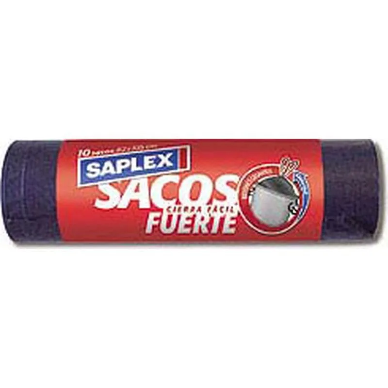 Compra SACO BASURA 100 L (10 UDS) BASIC CIERRA FACIL 82X105 CM G-100 SAPLEX 23OK0271 al mejor precio