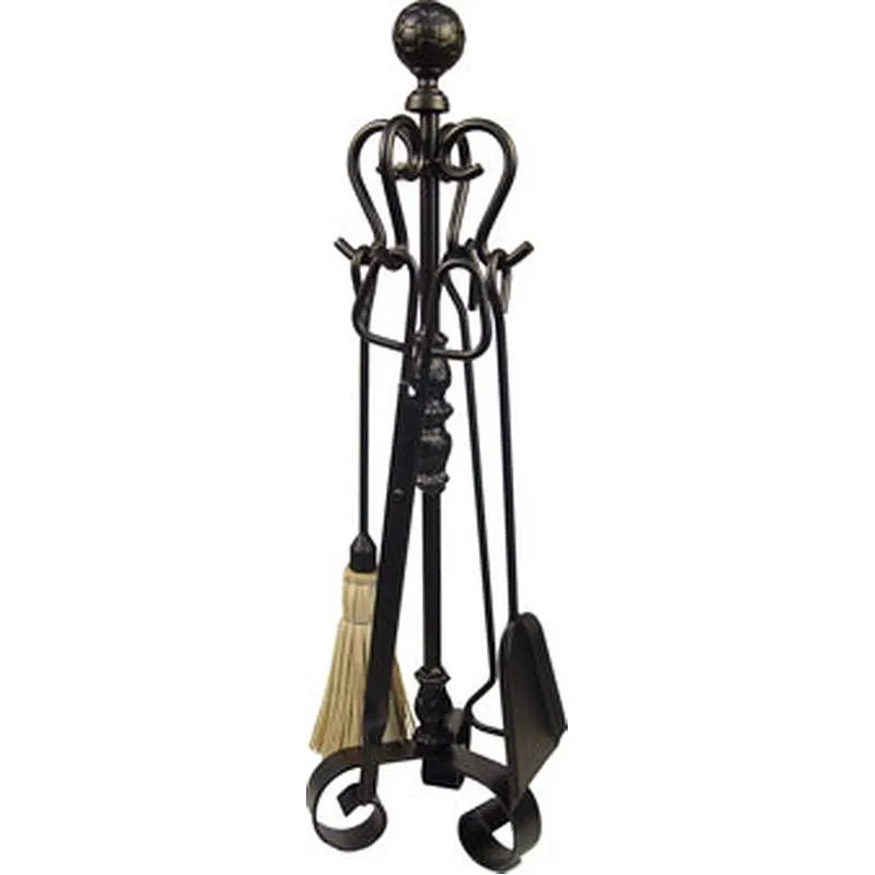 Compra JUEGO CHIMENEA 70 CM 4 PIEZAS BOLA FORJA IMEX EL ZORRO 10030 al mejor precio